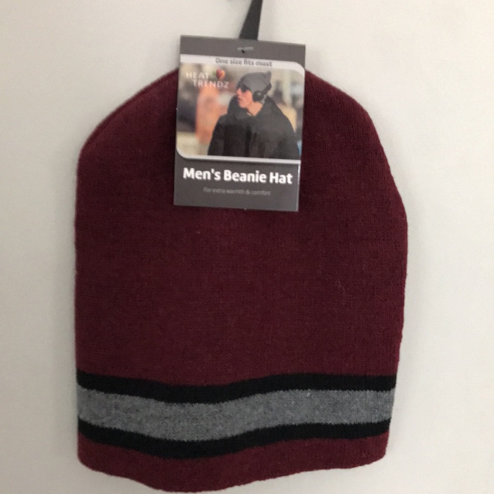 HEAT TRENDZ Burgundy Men’s Beanie Hat
